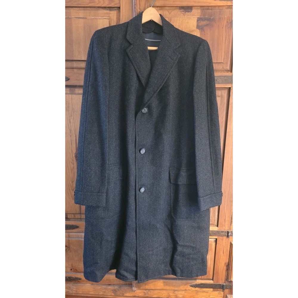 Vintage Men's 40L Wool Jacob Reeds Sons 3 Way Coat Fair-Rain-Cold